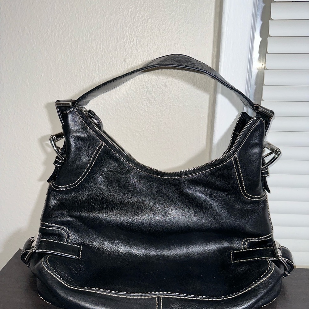Michael Kors Black Leather Hobo Bag